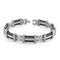 Men's Mediterranean Collection Gray Titanium 10mm Two Row Cable Wire Link Bracelet, 8.5"