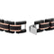 Men's Two-Tone Tri-Color Ion Plated Link Bracelet, Stainless Steel, 8.5"