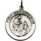 Sterling Silver First Communion Medal Necklace, 18" (18 MM)