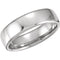 6.5mm 14k White Gold Euro-Style Light Comfort-Fit Band, Sizes 4 to 14