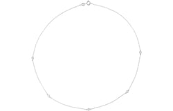 Diamond Solitaire Sterling Silver Pendant Necklace, 18" (1/4 Cttw)