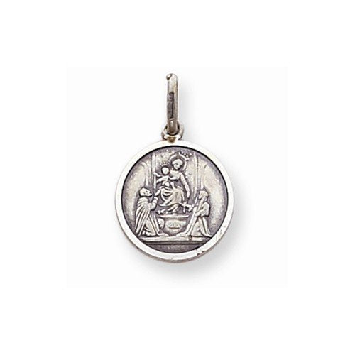 Sterling Silver Pompei Lady Medal