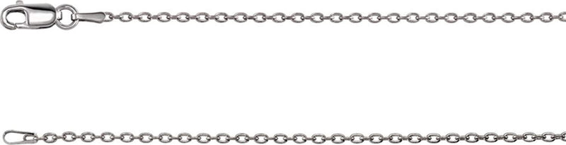 Diamond Interlocking Heart Rhodium Plate Sterling Silver Pendant Necklace, 18" (.03 Cttw)