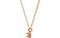 Diamond Solitaire Bar 14k Rose Gold Necklace, 17.5'' (.10 Cttw)