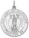 Sterling Silver Our Lady of Guadalupe Medal (31X25MM)