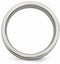 Brushed Titanium, Sterling Silver Inlay 8mm Flat Comfort-Fit Band, Size 8