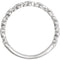 Platinum Diamond Stacking Ring (.11 Ctw, G-H Color, SI2-SI3 Clarity), Size 6