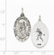 Sterling Silver St. Christopher Baseball Medal (30X15MM)