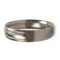 Grooved 6mm Comfort-Fit Titanium Wedding Band, Size 10