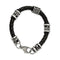 Men's Stainless Steel Antiqued Dragon Black Braided Leather Bracelet, 8.5"