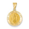 14k Yellow Gold Our Lady Of Guadalupe Medal Pendant (17X15MM)