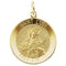 14k Yellow Gold Round St. Lucy Medal (14.5MM)