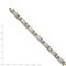 Men's Polished Grey Titanium 6mm Yellow IP-Plated Link Bracelet, 8.5"