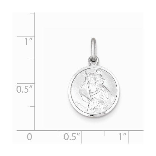 Sterling Silver St. Christopher Medal (22X15MM)