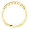 Slim-Profile Diamond Leaf Ring, 14k Yellow Gold (1/8 Ctw, Color GH, Clarity I1), Size 6.5