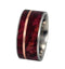 Ruby Redwood, 14k Rose Gold 10mm Comfort Fit Matte Titanium Wedding Band, Size 7