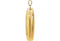 14k Yellow Gold Embossed Oval Locket