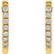 Diamond Hoop Earrings, 14k Yellow Gold (1/5 Ctw, Color H-I, Clarity I1)