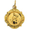 14k Yellow Scapular Medal (12.14x12.09 MM)