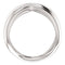 Negative Space Ring, Rhodium-Plated 14k White Gold, Size 8