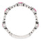Pink Tourmaline and Diamond Vintage-Style Ring, Rhodium-Plated 14k White Gold (0.03 Ctw, G-H Color, I1 Clarity)