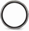 Edward Mirell Black Titanium and Brushed Titanium 10mm Wedding Band, Size 14