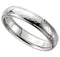 The Men's Jewelry Store Men's Hammer Finished 4mm Comfort Fit Band Dome Sterling Silver Band, Size 10