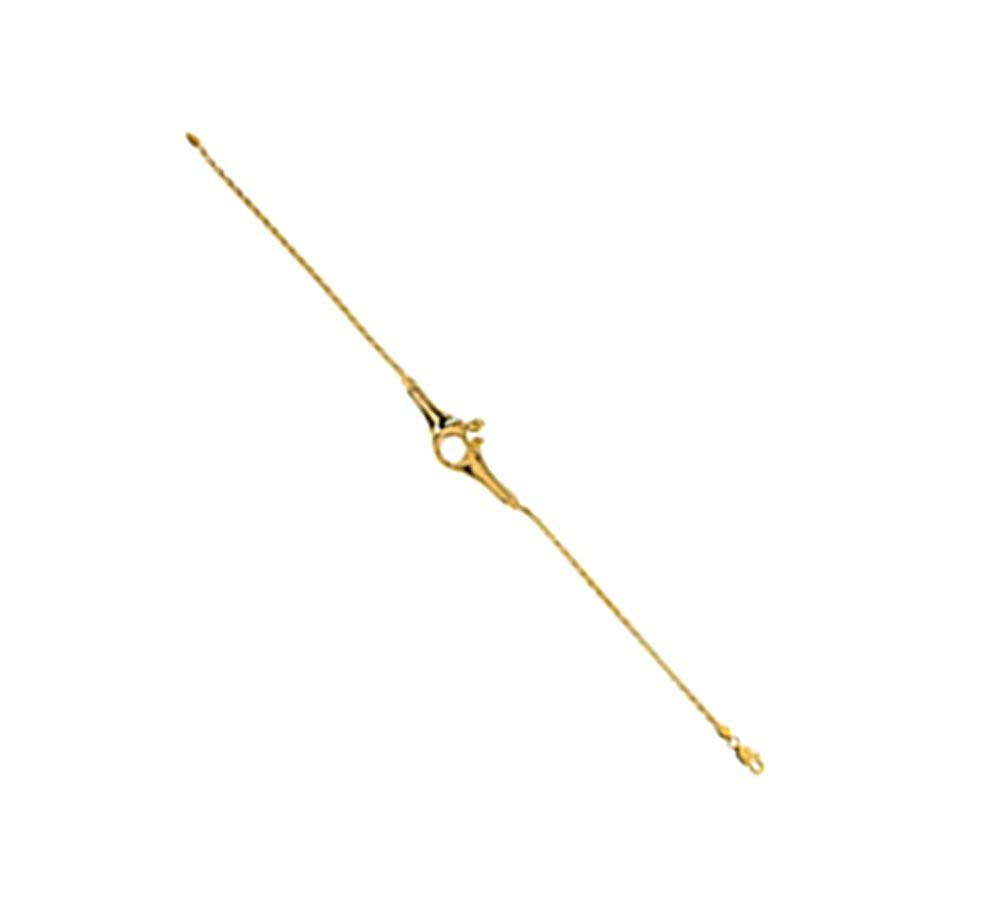 14k Yellow Gold Mother and Child Bracelet, 7"