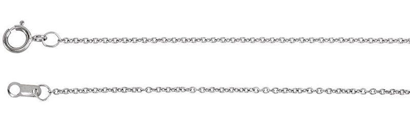 Diamond Bar Necklace in 14k White Gold, 18" (1/6 Cttw)