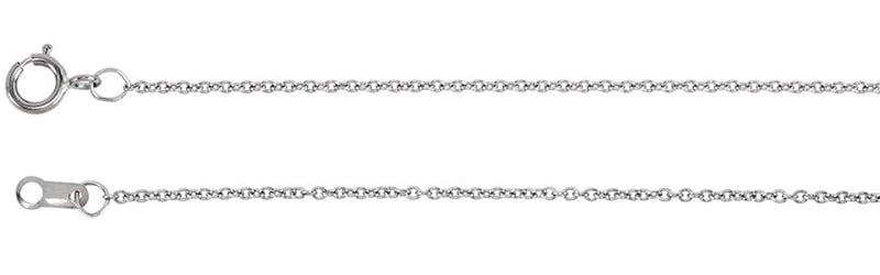 Diamond Rectangle Necklace in 14k White Gold, 16-18" (3/8 Cttw)