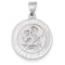 Rhodium-Plated 14k White Gold St. Joseph Medal Pendant (21X19MM)