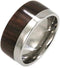 The Men's Jewelry Store (Unisex Jewelry) Ironwood Flat Ring 10mm Comfort Fit Titanium Wedding Band