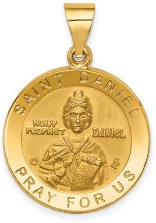 14k Yellow Gold St. Daniel Medal Pendant (21.5X18.7MM)