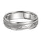 Patterned Milgrain 6mm Comfort-Fit 14k White Gold Band