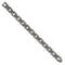 Men's Brushed Stainless Steel with CZ Link Bracelet 8.75"