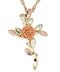 Ave 369 10k Yellow Gold Tree of Life Cross, 12k Green Gold, 12k Rose Gold Black Hills Gold