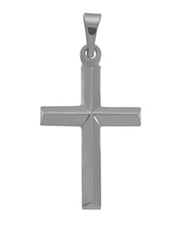 Latin Cross 14k White Gold Pendant