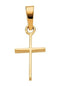 Childrens 14k White Gold Cross Pendant