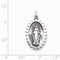 Sterling Silver Antiqued Miraculous Medal (31X16MM)