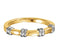 Semi-Polished 14k Yellow and White Gold 3.5mm Comfort-Fit Band, Size 6