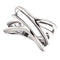 Negative Space Ring, Rhodium-Plated 14k White Gold, Size 8