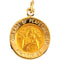 14k Yellow Gold Round Our Lady of Perpetual Help Medal (12 MM)