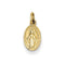 14k Yellow Gold Miraculous Medal Charm Pendant (14X7 MM)