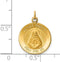 14k Yellow Gold Mother Cabrini Medal Charm (23X15MM)