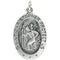 Sterling Silver Oval St. Christopher Medal (21x13 MM)