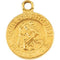 18k Yellow Gold St. Christopher Medal (21.75 MM)