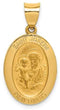 14k Yellow Gold St. Joseph Medal Pendant (22X15MM)