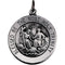 Sterling Silver Round Holy Trinity Medal (18.25 MM)