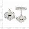 Sterling Silver Fleur De Lis with Onyx Cuff Links