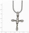 Edward Mirell Titanium Cable Cross Pendant Necklace, 20"